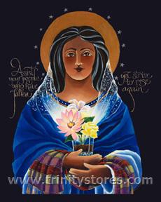 Jun 8 - Our Lady of Light - Help of the Addicted - artwork by Br. Mickey McGrath, OSFS.